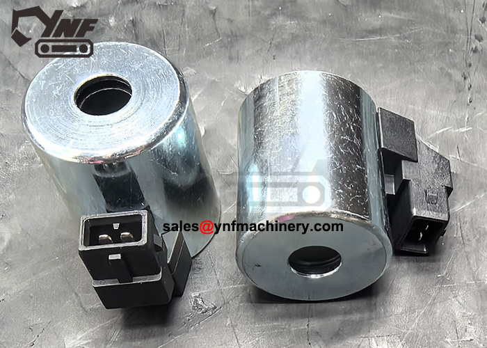 Excavator solenoid valve coil
