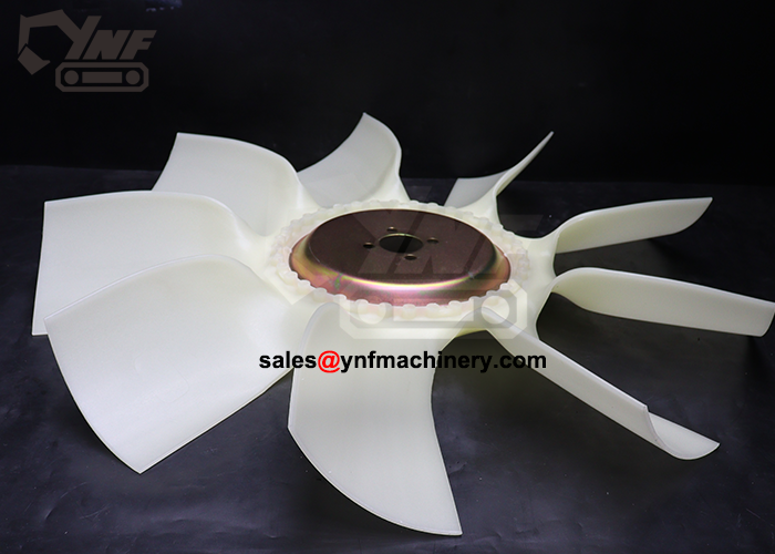9-blade excavator cooling fan