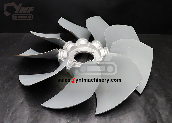 Excavator reverse cooling fan