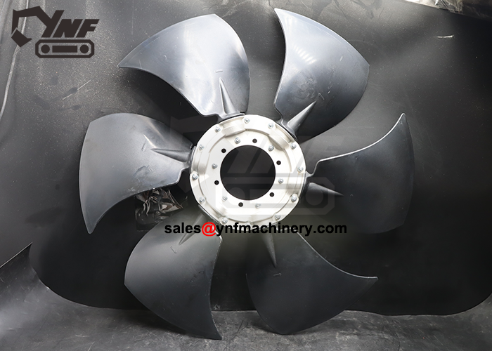 Excavator reverse cooling fan