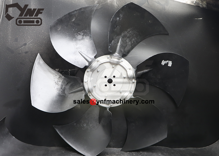 Excavator reverse cooling fan