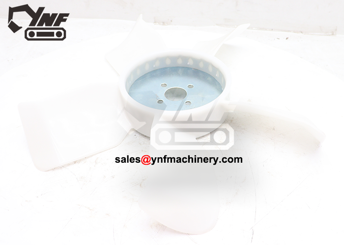 Excavator cooling fan replacement