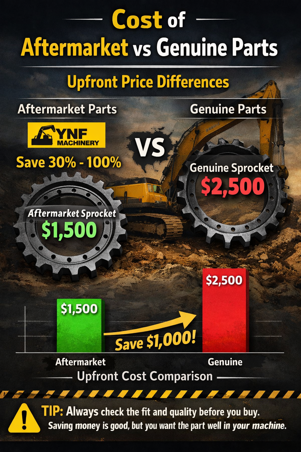 Cost of Aftermarket vs Genuine Parts