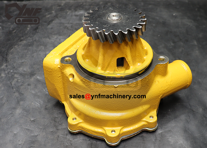 Excavator cooling system water pump
