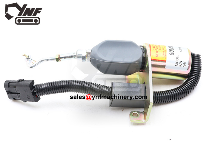 Diesel engine shutoff solenoid