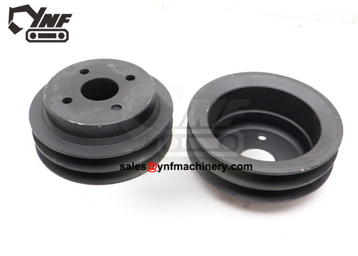 Dual groove belt pulley for water pump