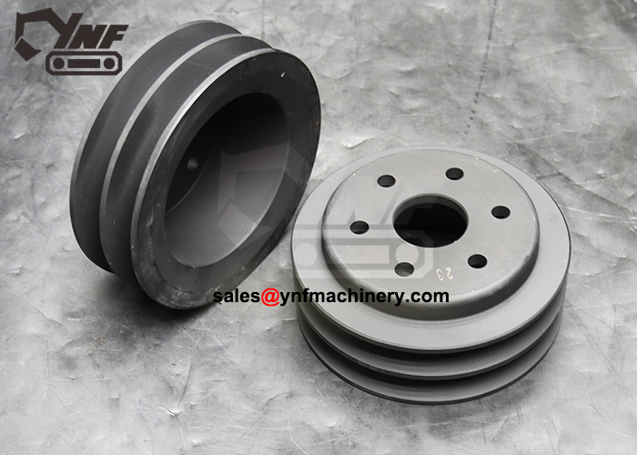 Hydraulic pump & alternator belt pulley
