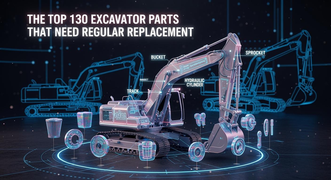 The Top 130 Excavator Parts That Need Regular Replacement