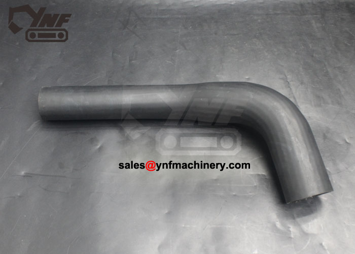 Excavator lower coolant hose