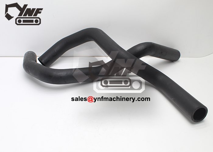 Excavator radiator down hose