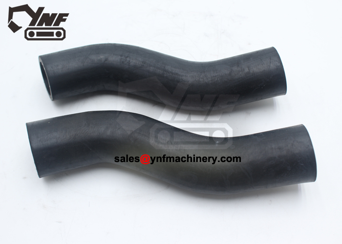 Excavator upper water hose