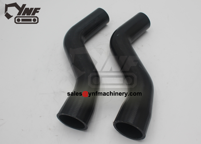 Excavator radiator outlet hose