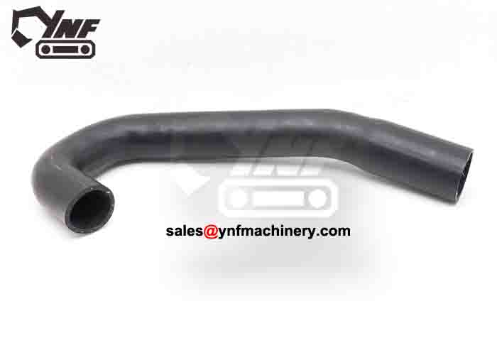 Excavator lower water hose