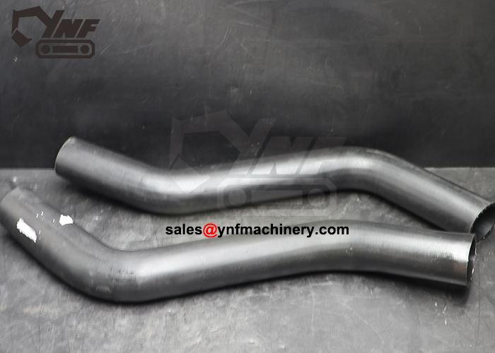 Excavator lower water hose