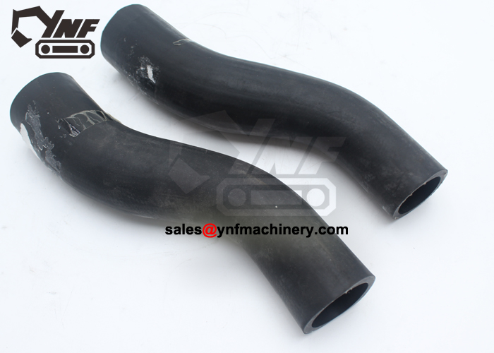 Reinforced rubber lower radiator hose