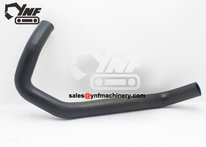 Reinforced rubber lower radiator hose