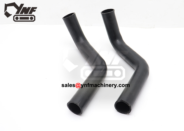 Excavator upper radiator pipe