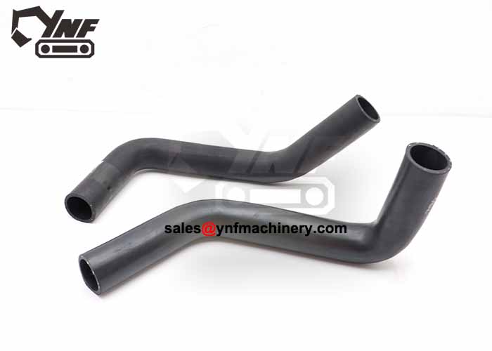 Excavator cooling system hose