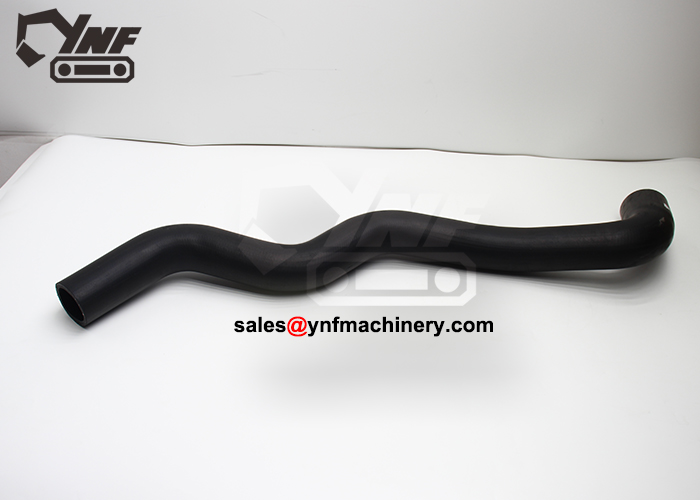 Excavator radiator down hose