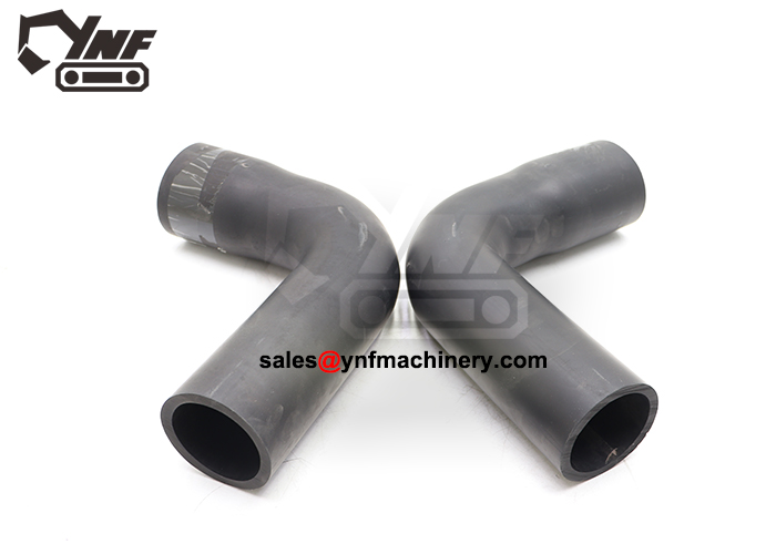 Excavator engine cooling hose