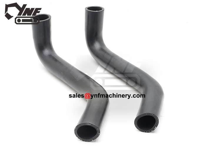 Excavator upper water hose