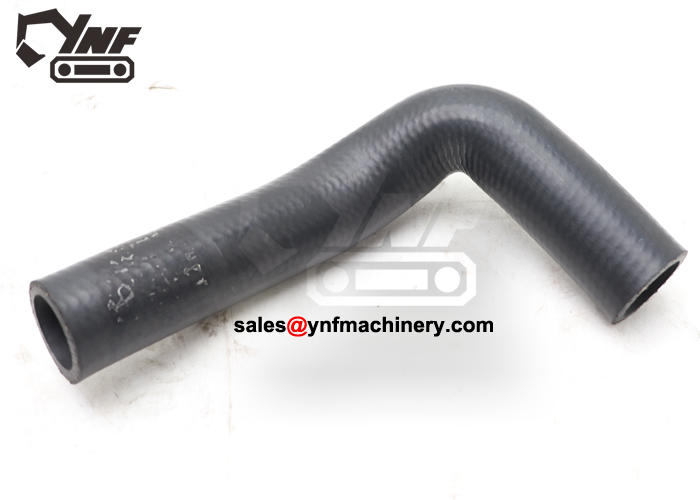 Excavator upper water hose