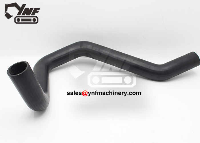 Excavator lower water hose