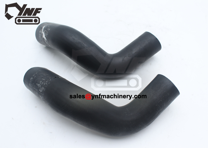 Upper radiator hose YNF13952 for Sany SY75, OEM 11289768, reinforced rubber, ensures efficient engine cooling performance.