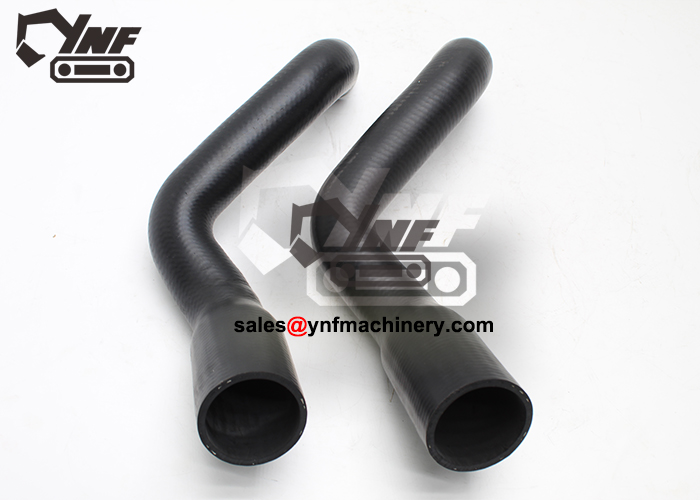 Excavator lower water hose