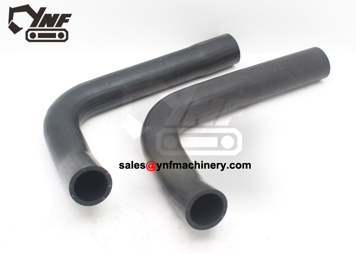 Excavator upper water hose