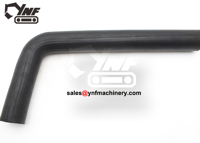 Excavator lower coolant hose