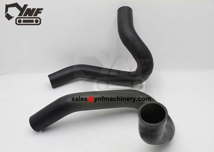 Excavator upper coolant hose