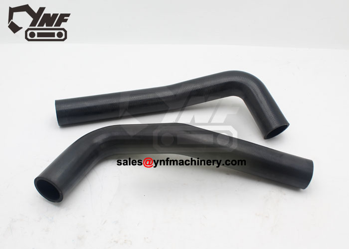 Excavator engine cooling hose