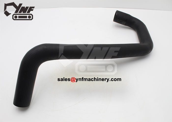 Excavator lower water hose