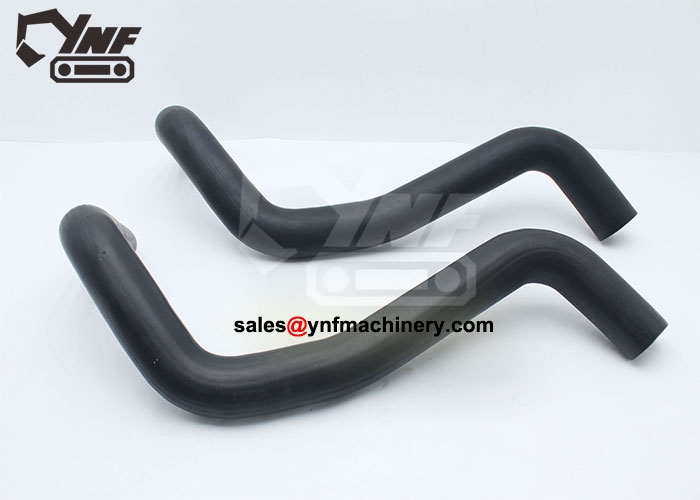 Excavator upper water hose