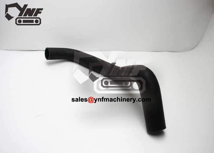 Excavator lower water hose