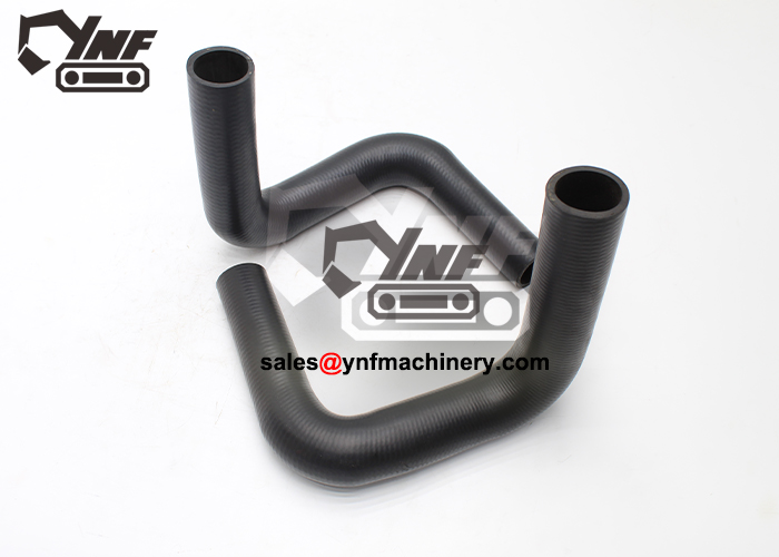 Excavator upper water hose