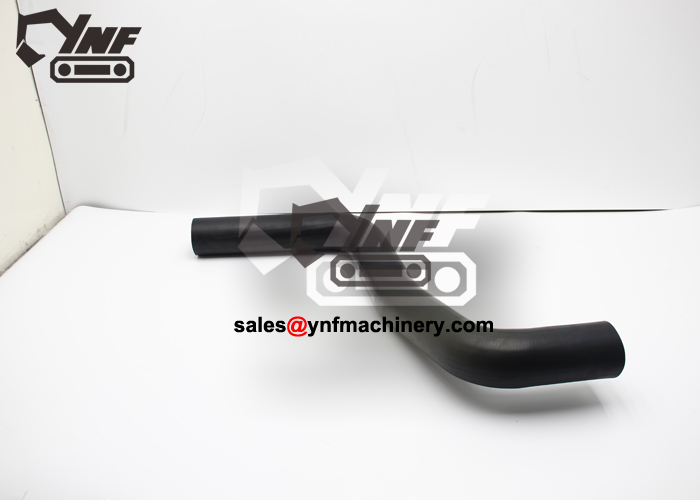 Excavator lower water hose