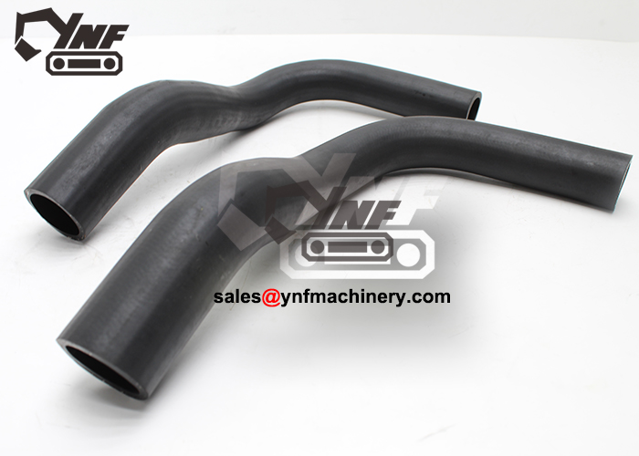 Excavator upper water hose