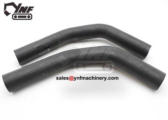 Excavator middle coolant hose