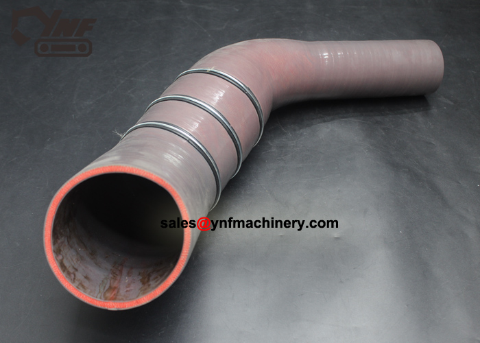 SY215 excavator turbo air intake hose replacement