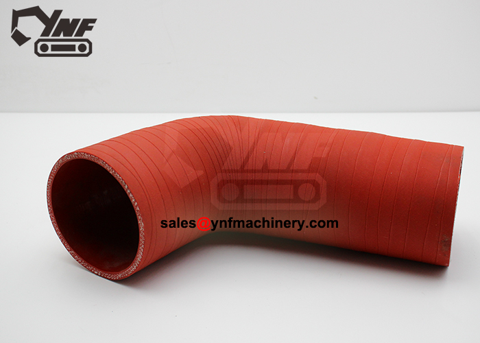 Excavator engine airflow hose