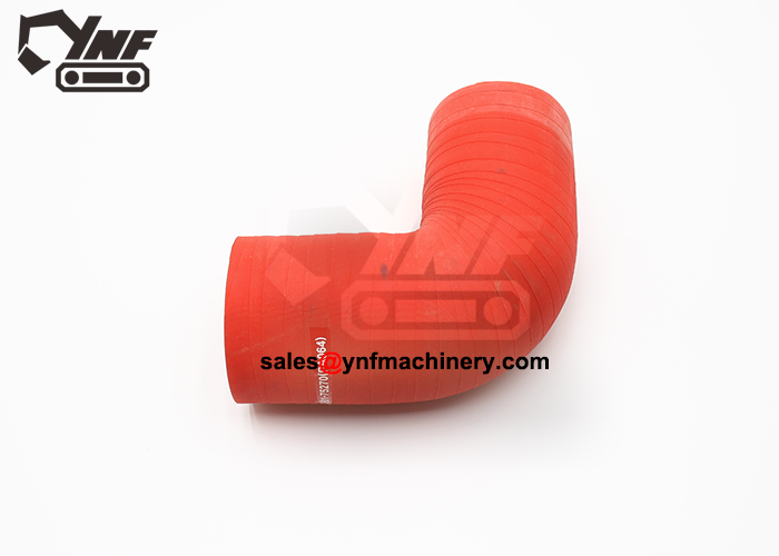 Reinforced rubber air hose for heavy equipment engines