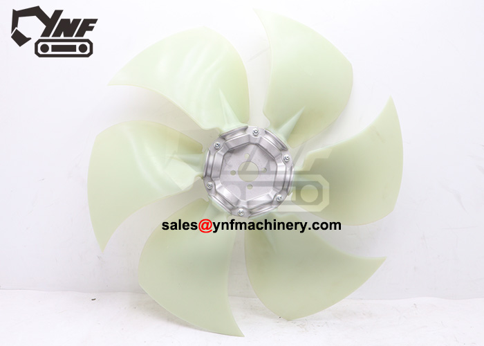 industrial excavator cooling reverse fan blade