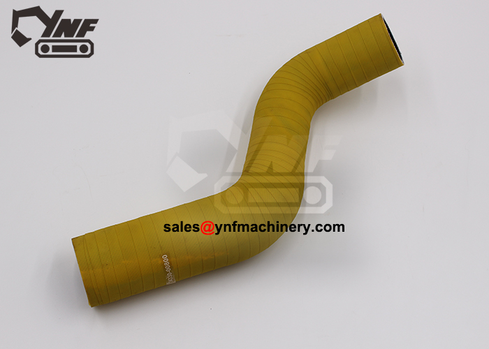 Excavator engine turbo connection