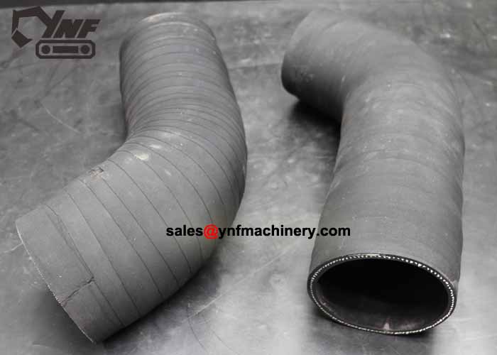 Durable rubber intake pipe for excavators