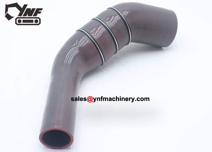 SANY SY215 engine turbo intake pipe replacement