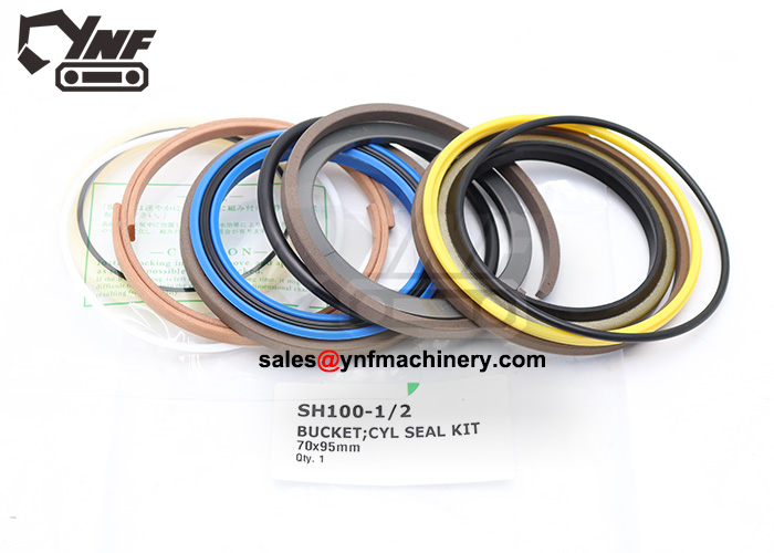 SH100 bucket cylinder seal kit replacement