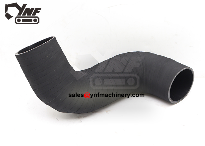 Excavator engine air intake hose