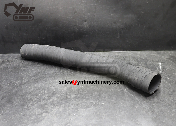 Excavator engine air intake hose